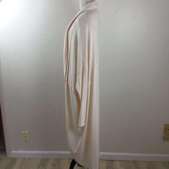 Free People Beach Cream Open Front Long Cardigan s - Picture 4 of 8